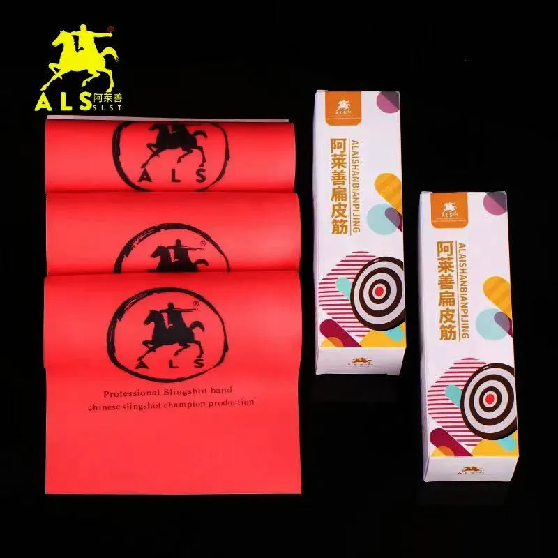 ALS Dual Color Durable Flat Rubber Band