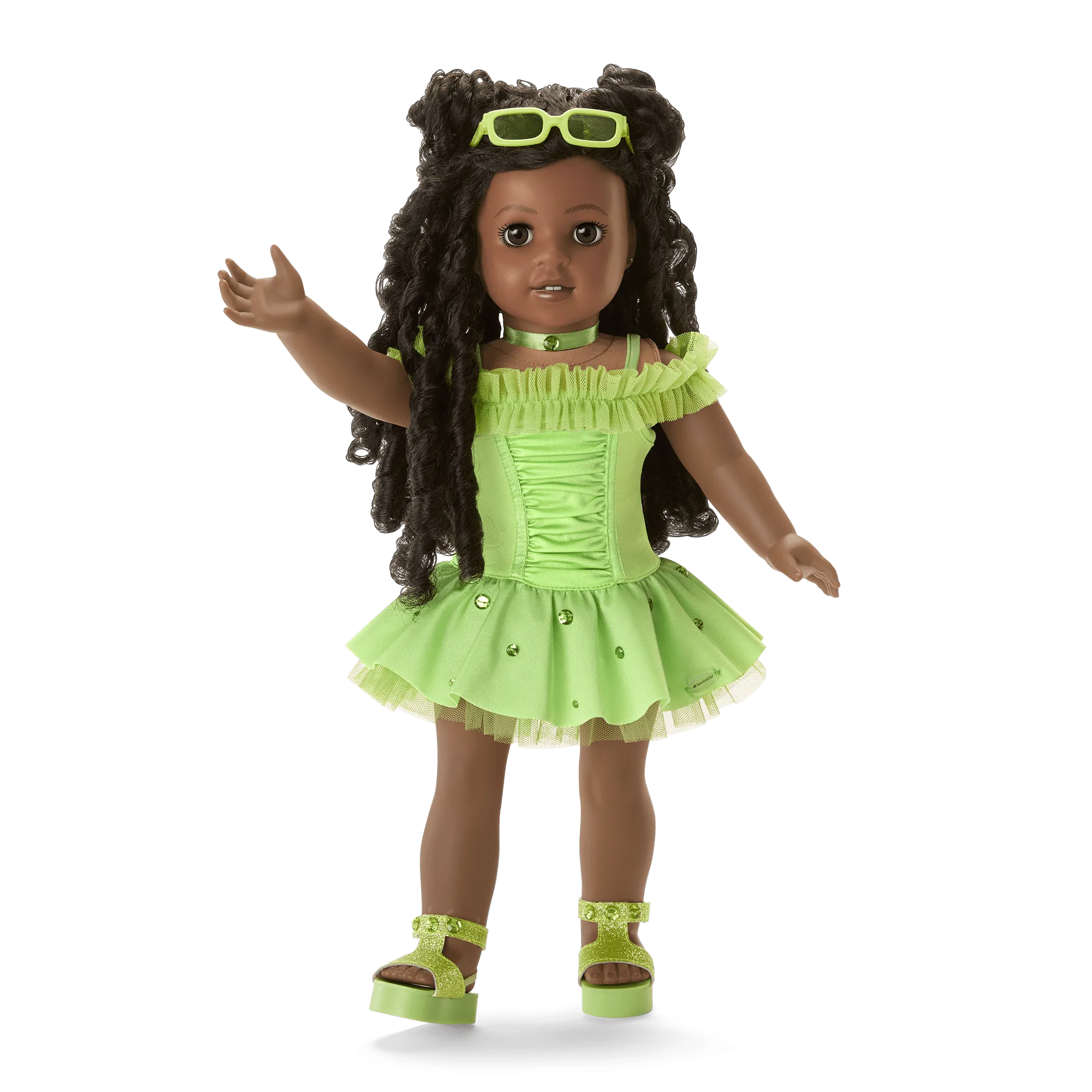August Phenomenal Peridot Outfit for 18-inch Dolls