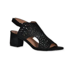 Block Heel Sandals - Black