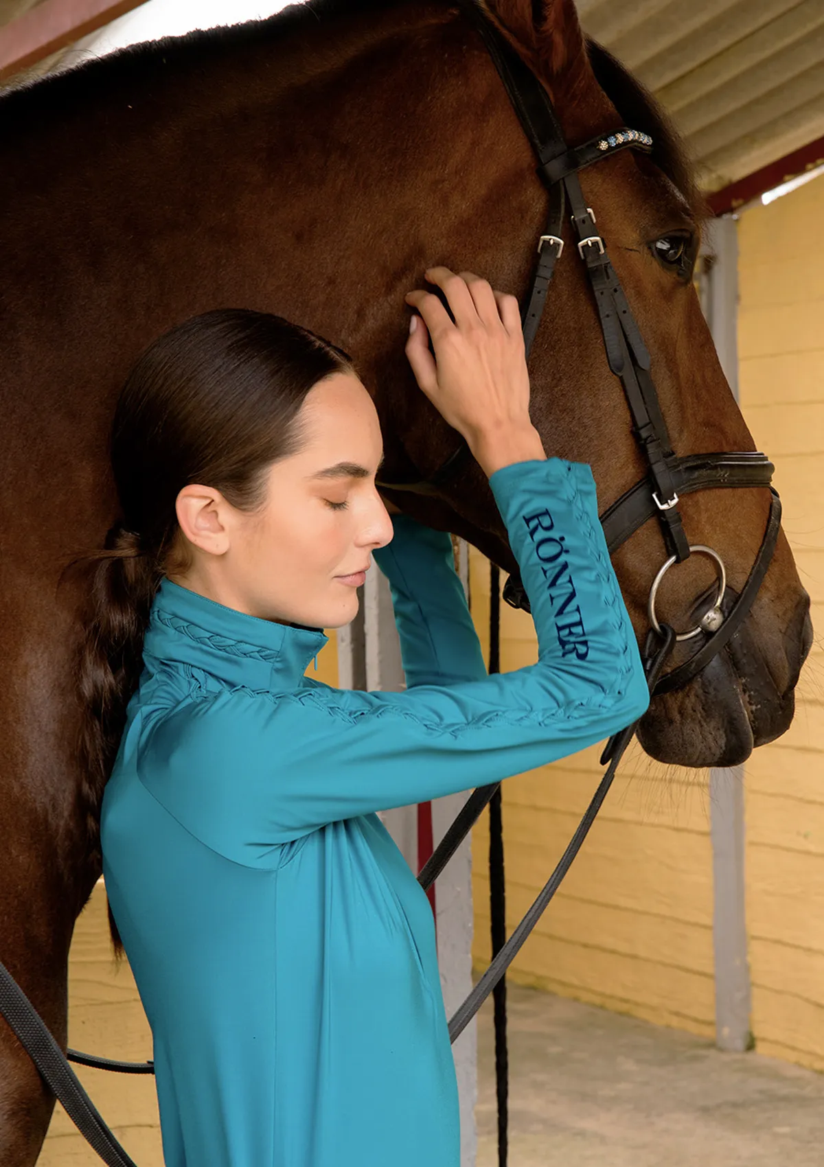 Braid Quarter Zip Long-Sleeve | Jade
