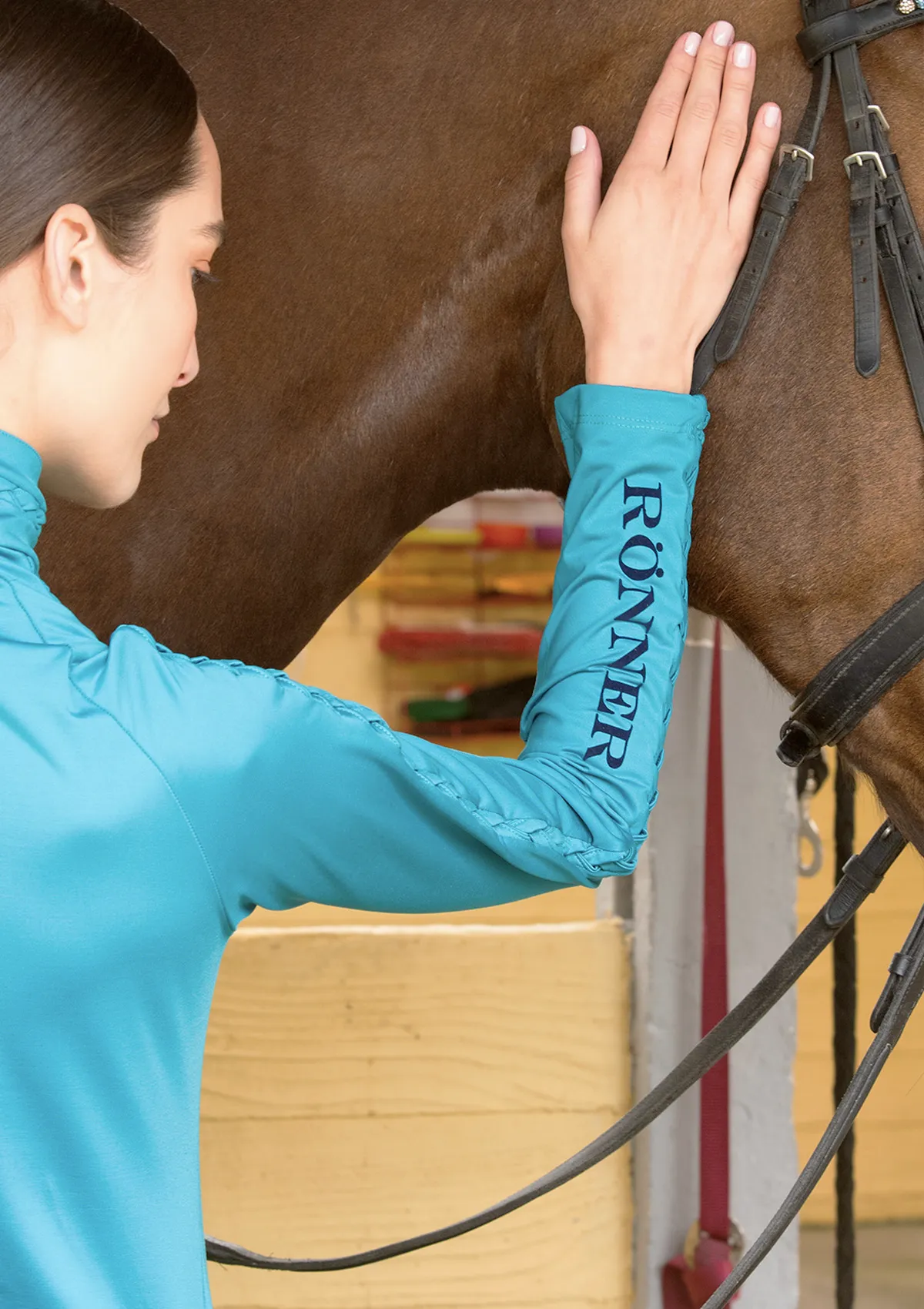 Braid Quarter Zip Long-Sleeve | Jade
