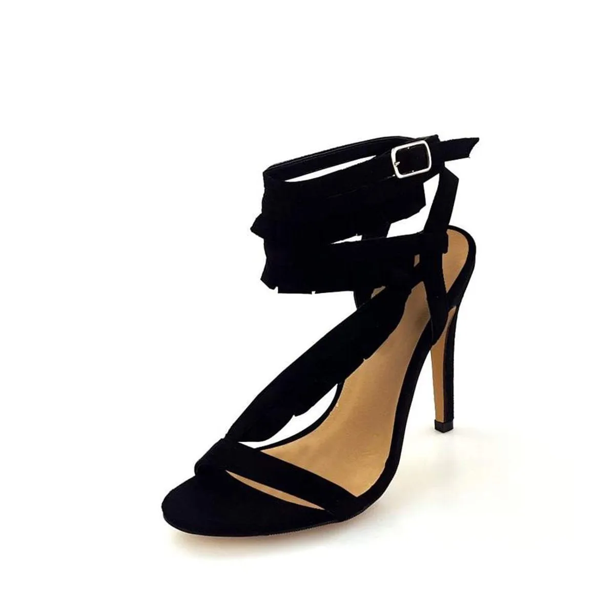 Camilla Fringe Trim Strappy Sandal
