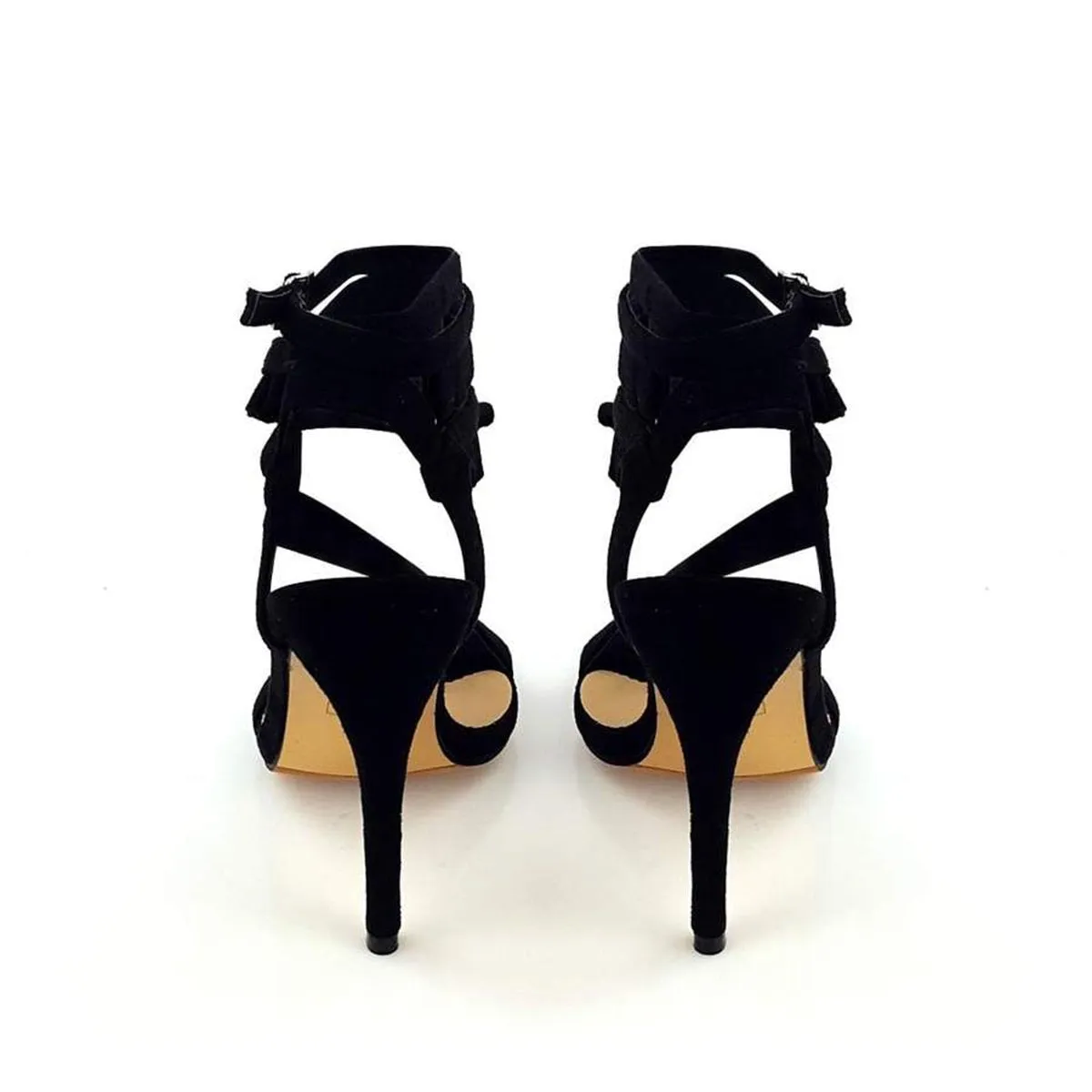 Camilla Fringe Trim Strappy Sandal