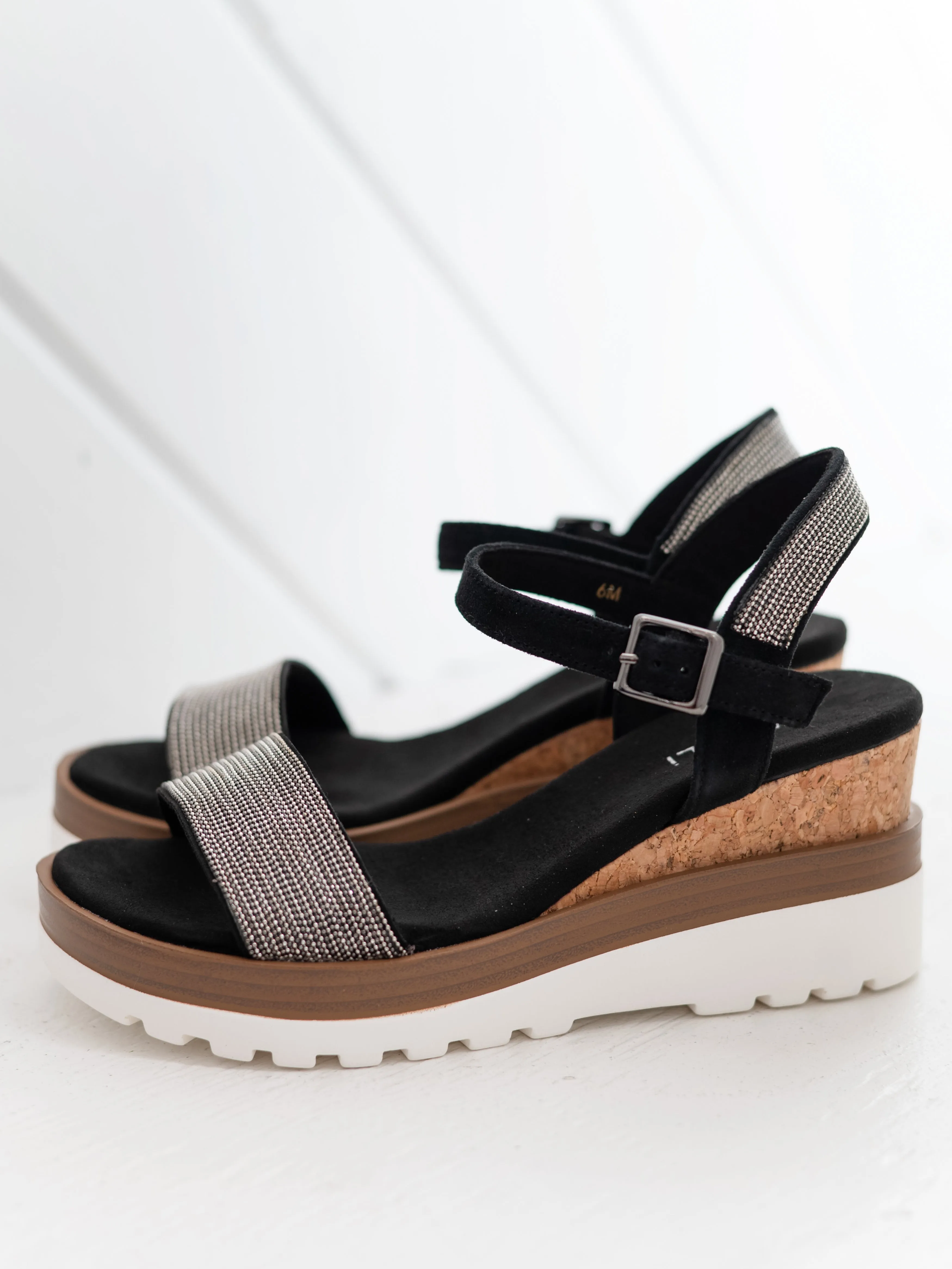 Cedra Black Suede by Vaneli