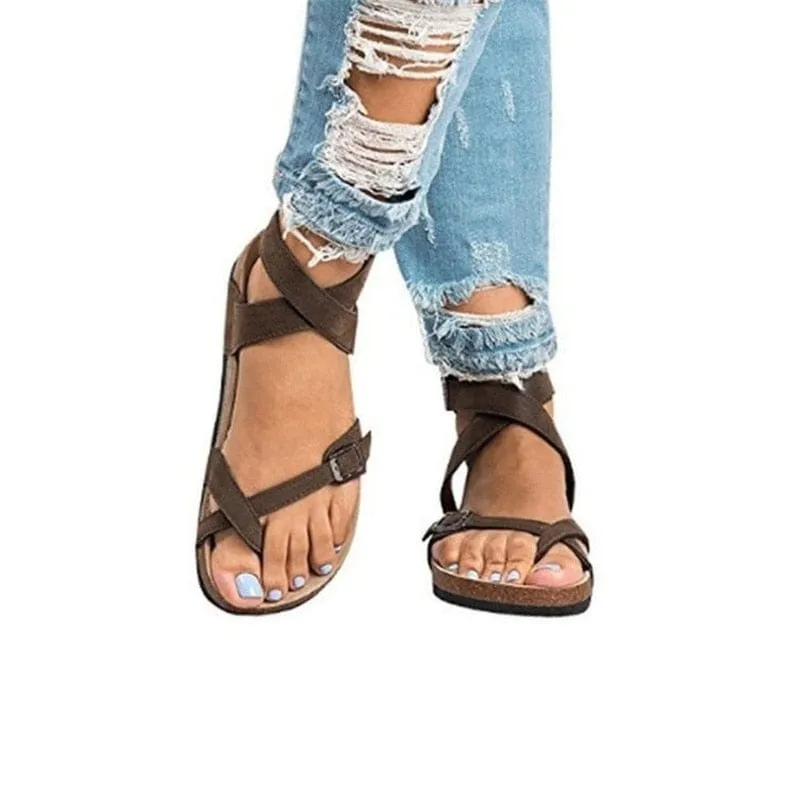 Cork Platform Flip Flop Sandals