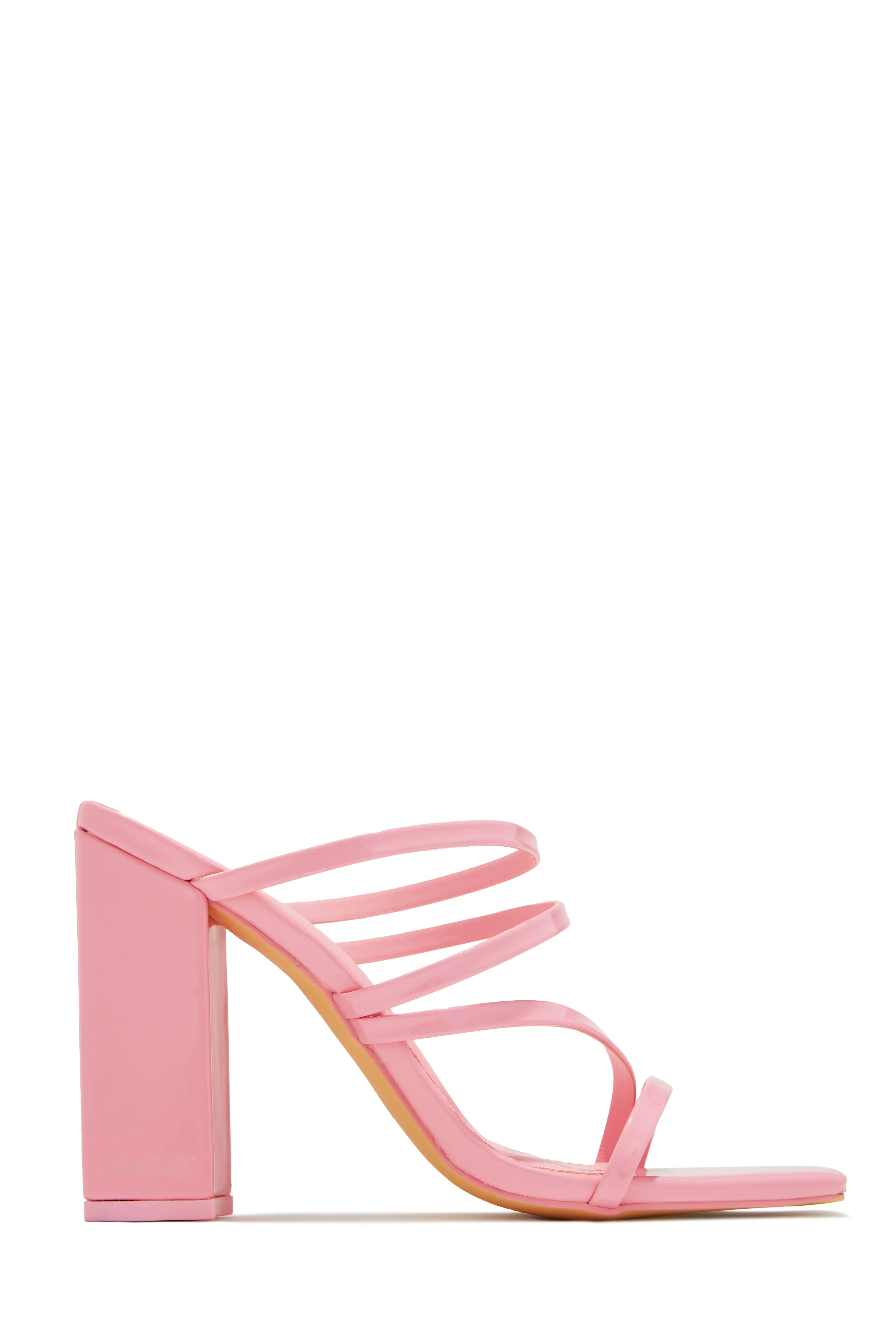 Jaziel Block Heel Mules - White