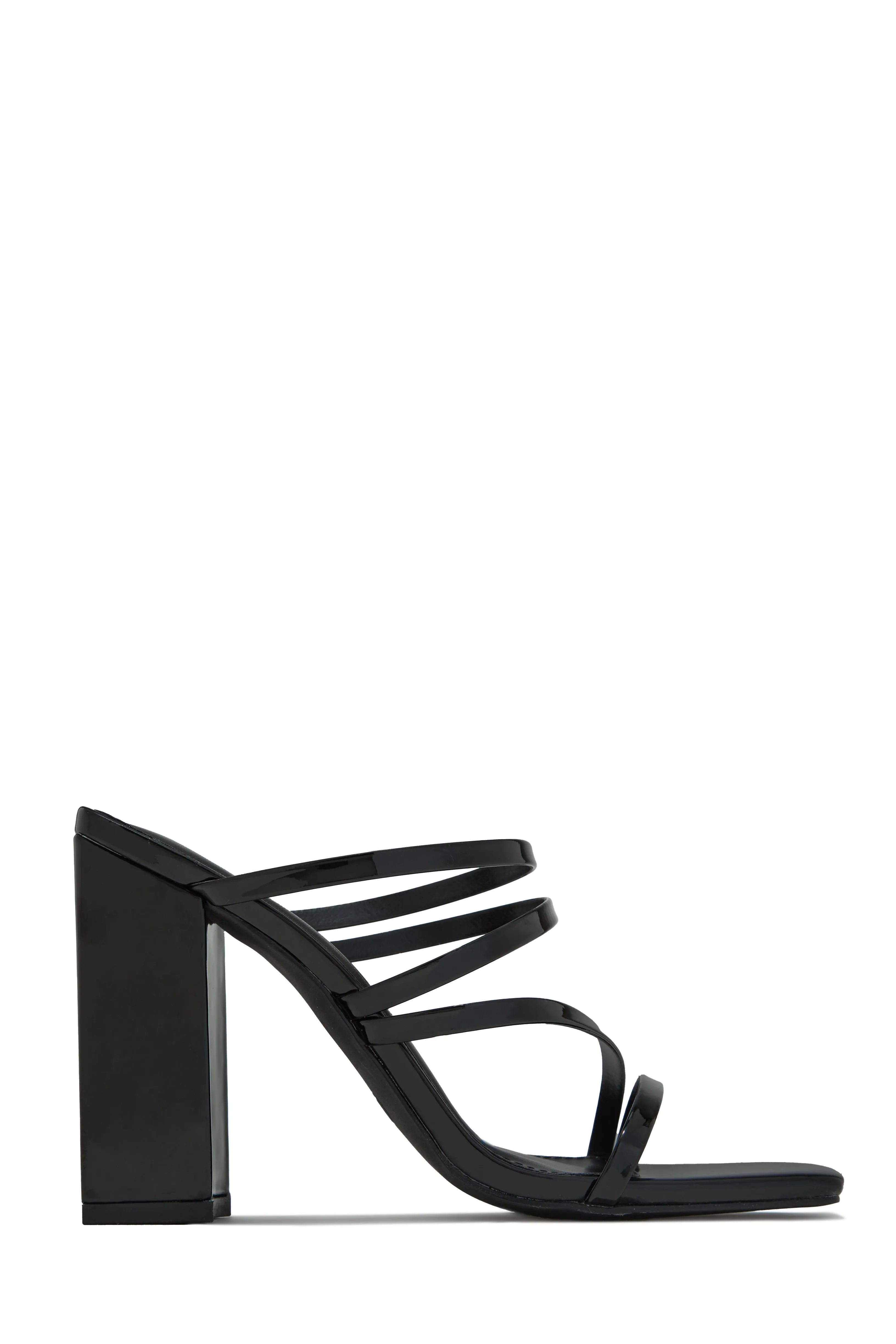 Jaziel Block Heel Mules - White