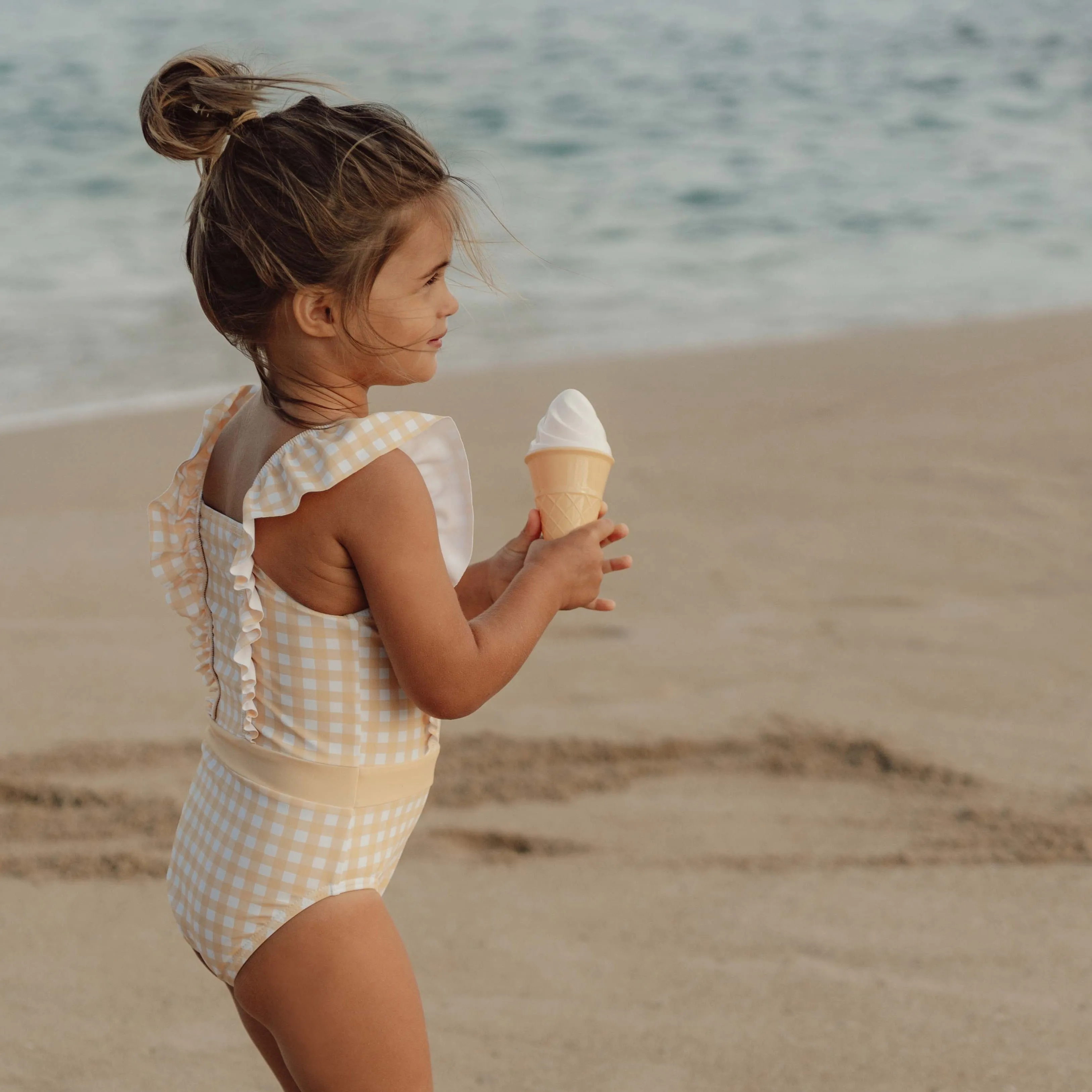Little Dutch Swimsuit Flounces Sunshine Checks