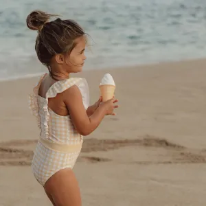 Little Dutch Swimsuit Flounces Sunshine Checks