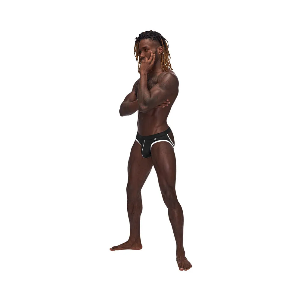 Male Power Sport Mesh Sport Jock Black L/XL