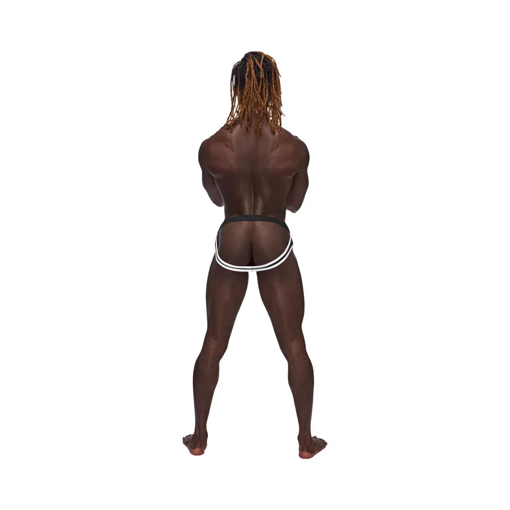 Male Power Sport Mesh Sport Jock Black L/XL