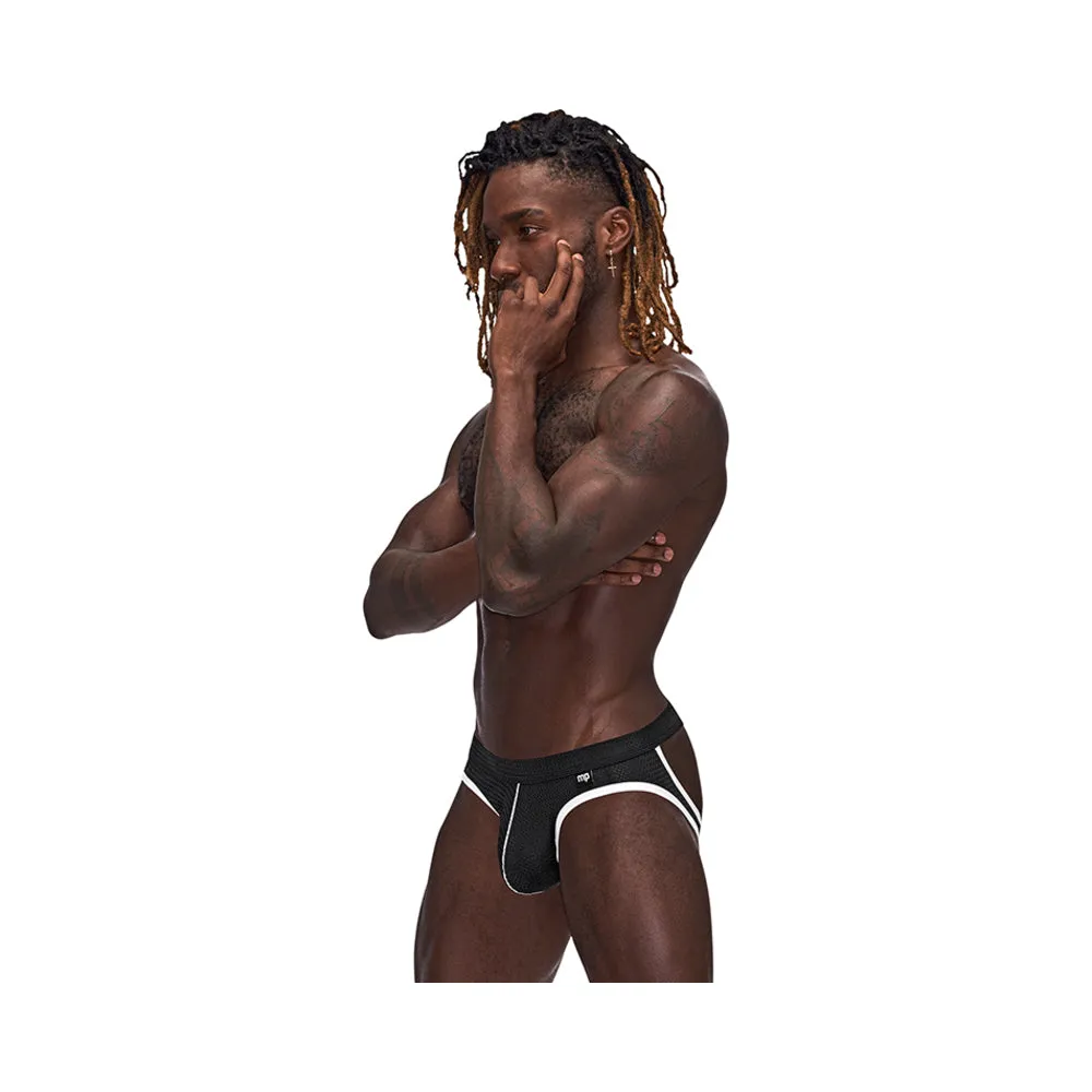Male Power Sport Mesh Sport Jock Black L/XL