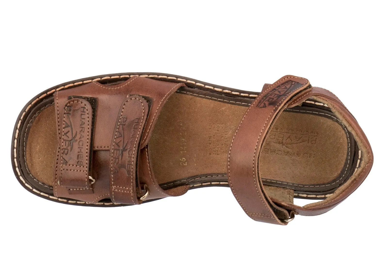 Mens Cognac Sandals Mexican Authentic Huaraches Open Toe Slides Flip Flops