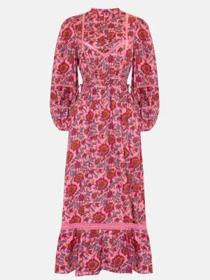 Octavia Dress in Magenta Rose