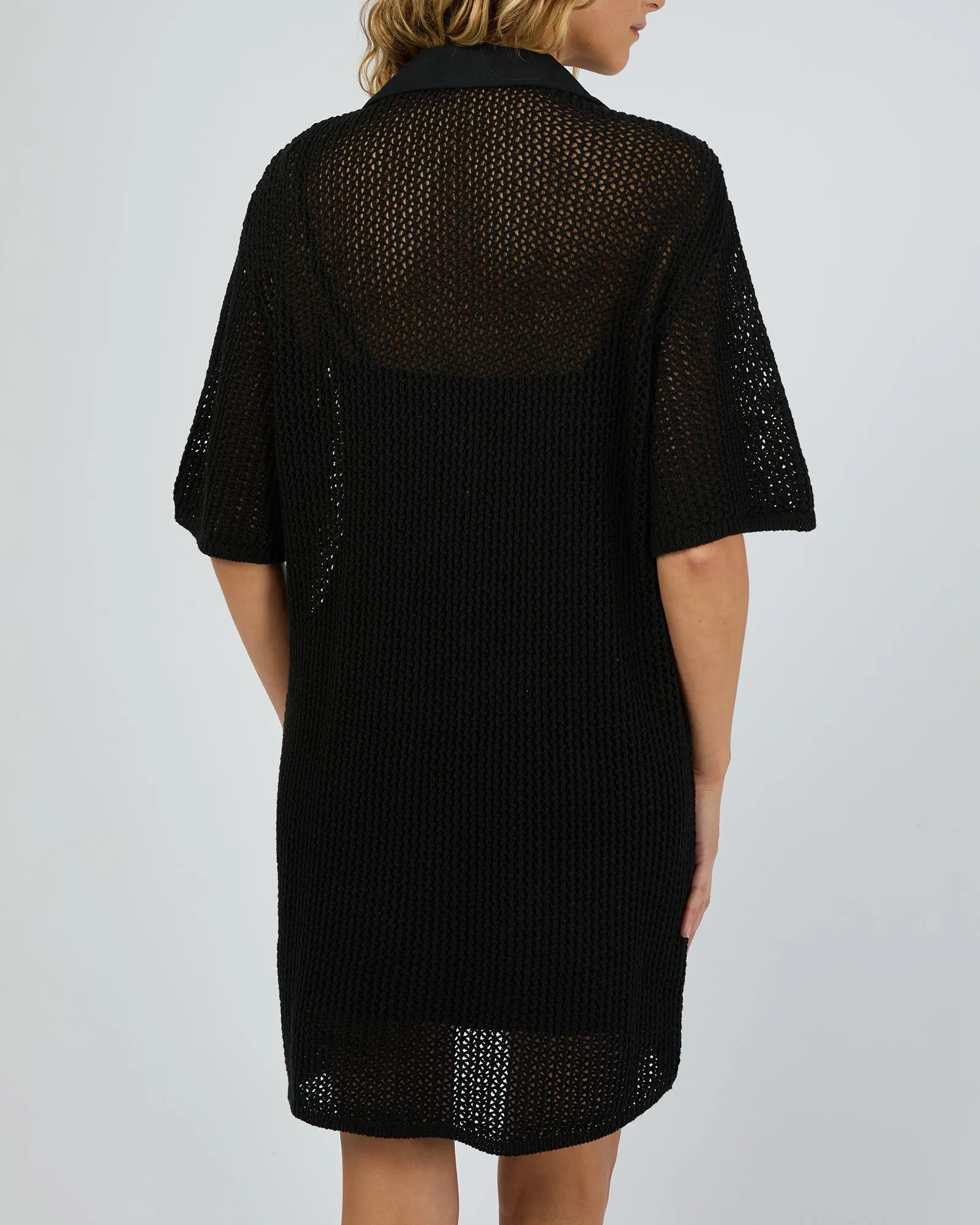Sadie Shirt Mini Dress Black