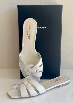 Saint Laurent Tribute Flat Mule Sandals