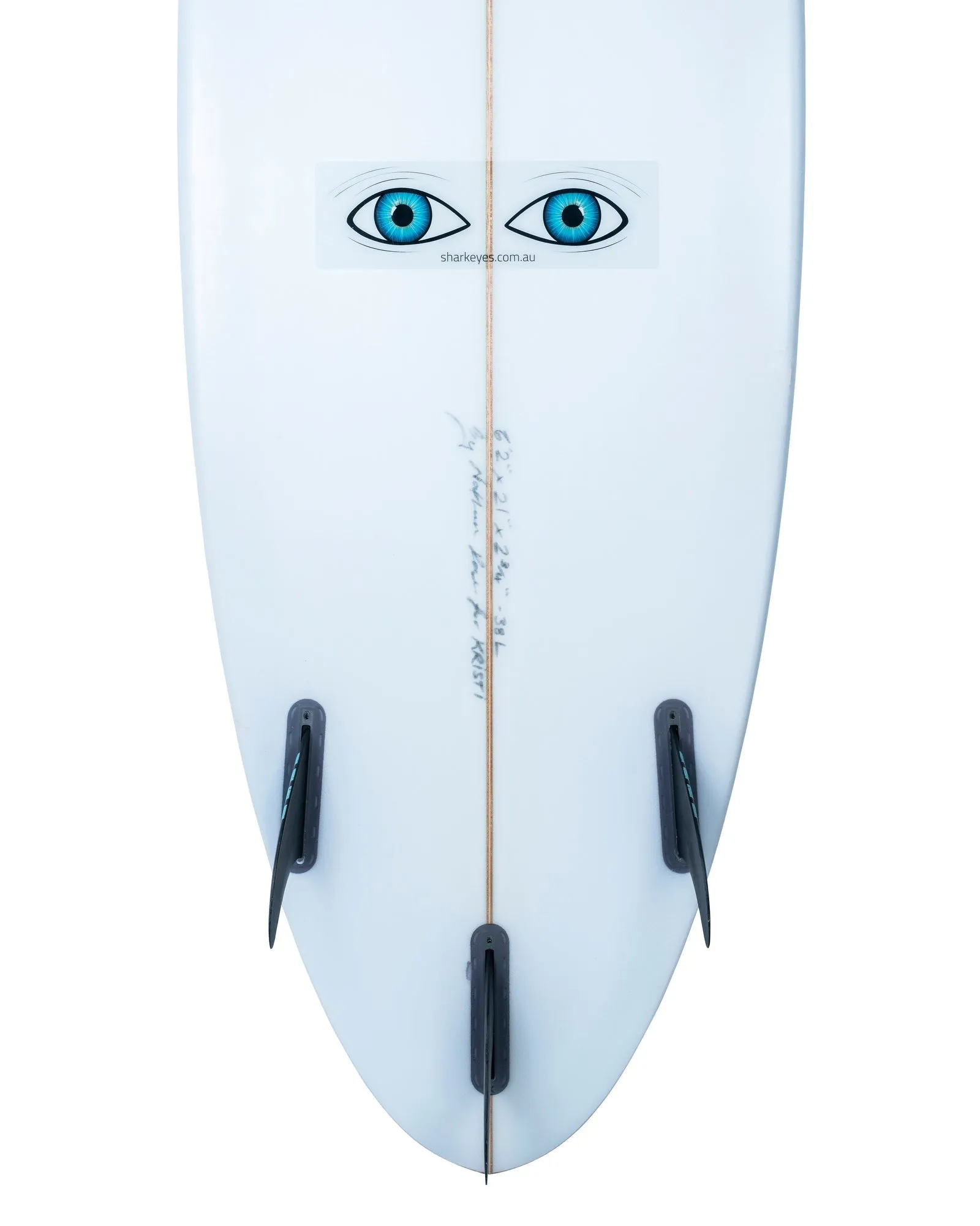 Shark Eyes Clear Sticker - Medium