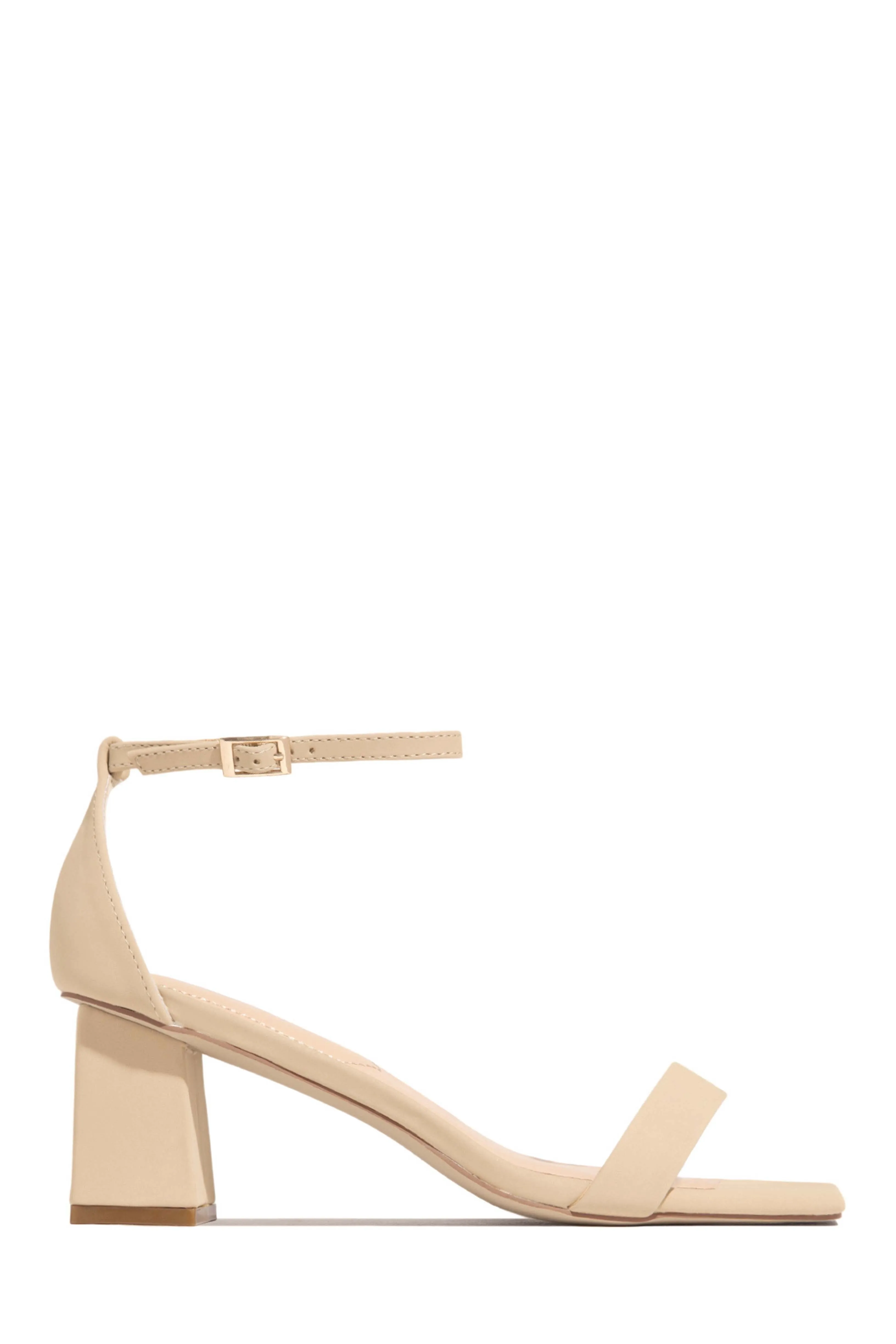 Tamia Block Mid Heels - Red