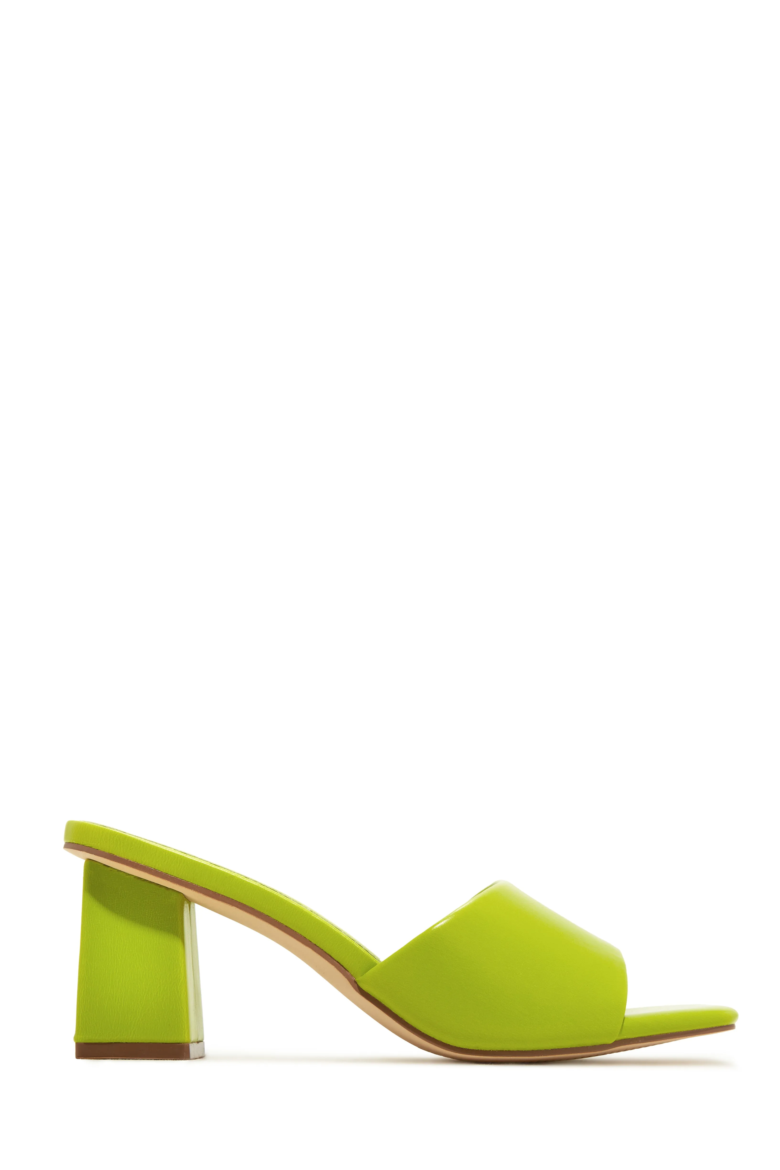 Valentine Block Heel Mules - Camel