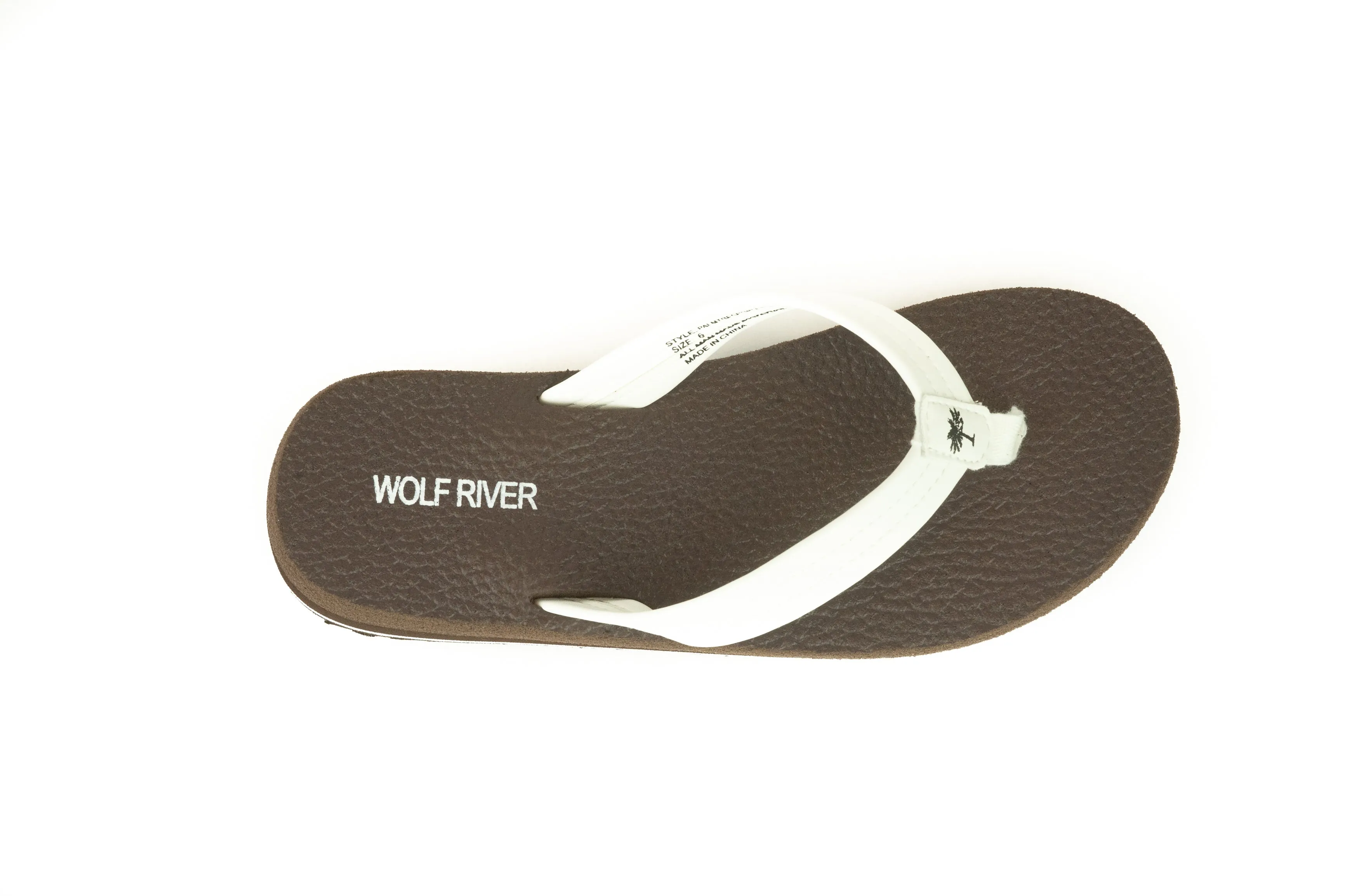 Wolf River Palm Tree Print Flip Flop