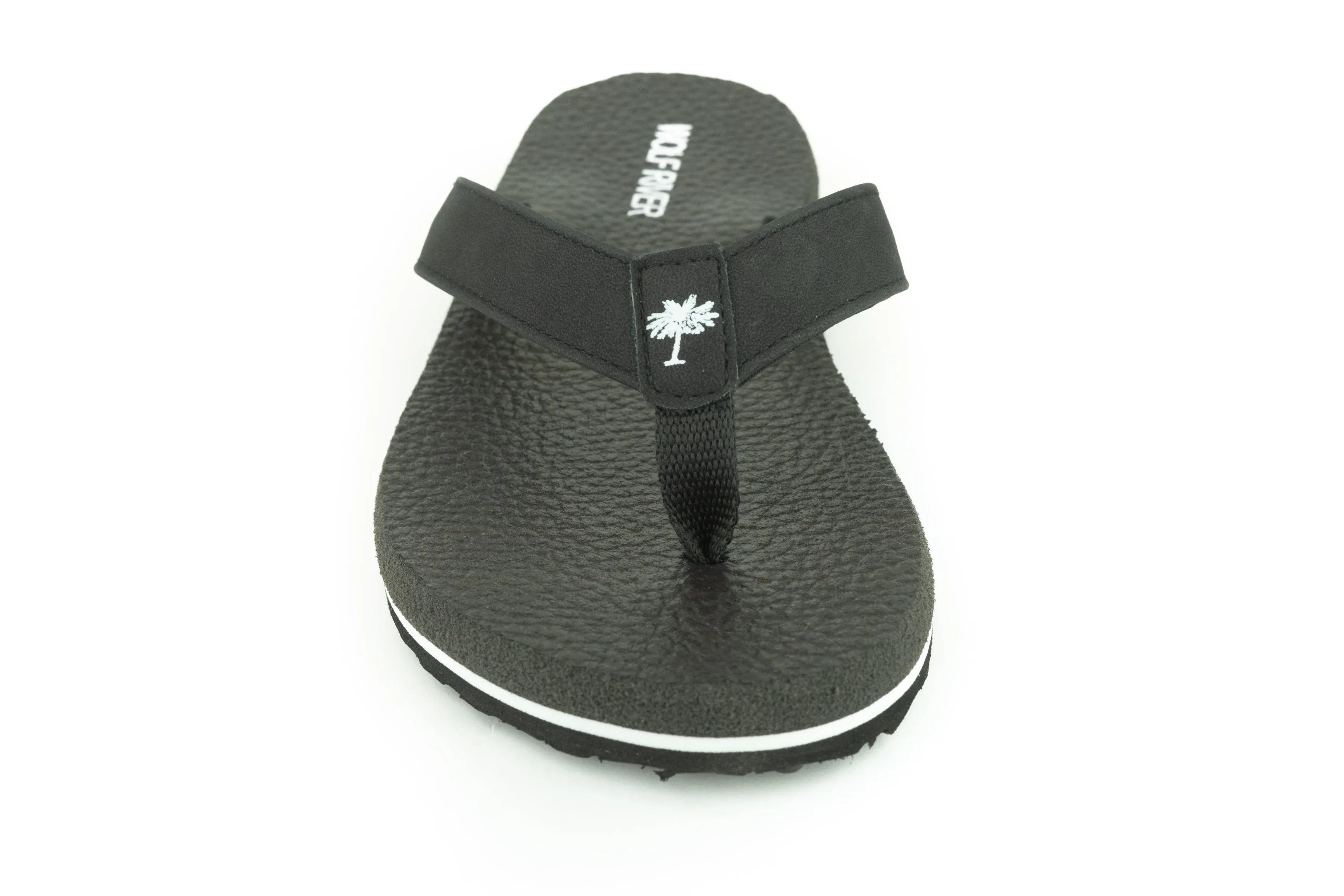 Wolf River Palm Tree Print Flip Flop