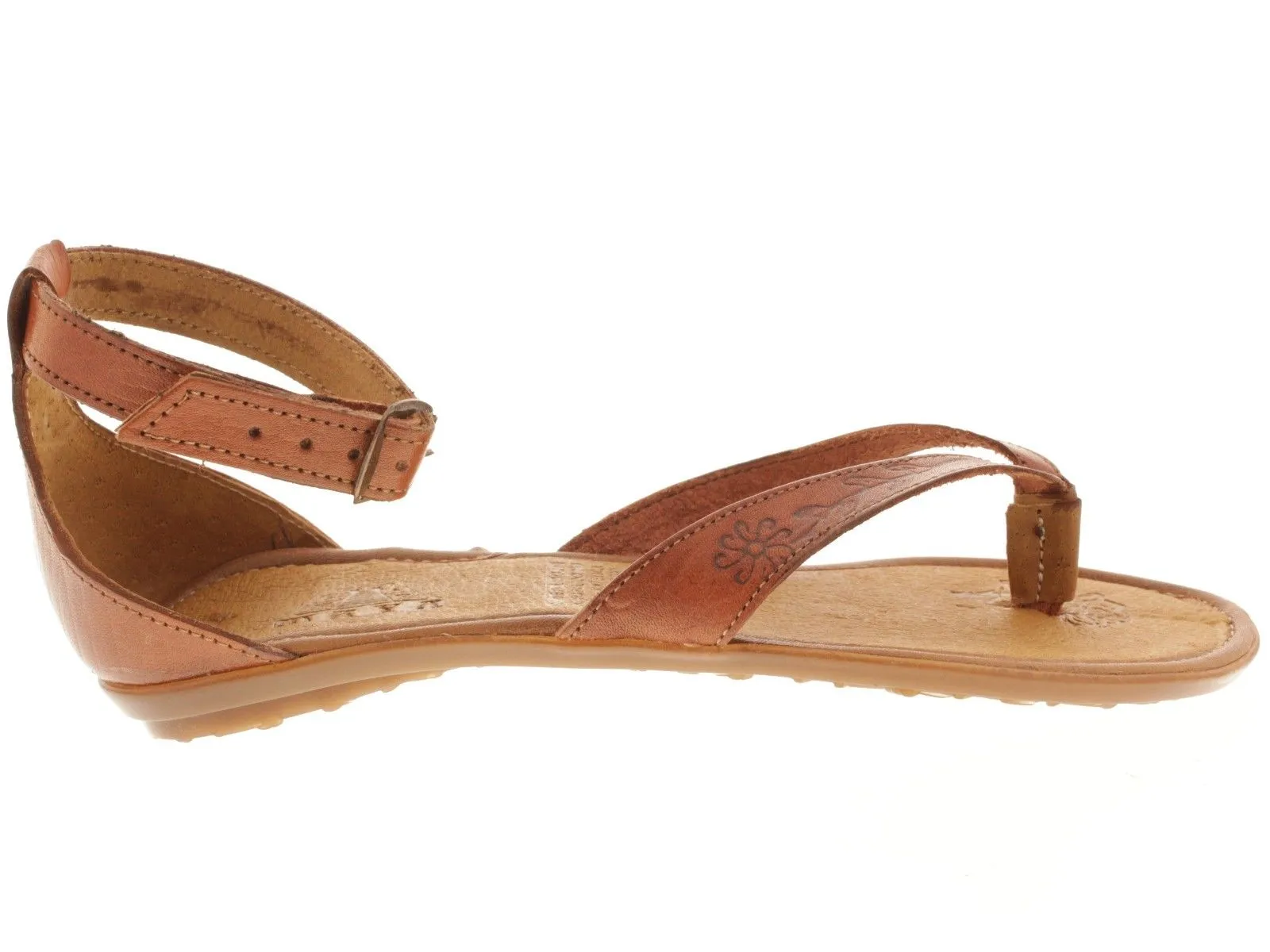 Womens Authentic Huaraches Real Leather Sandals Cognac - #550