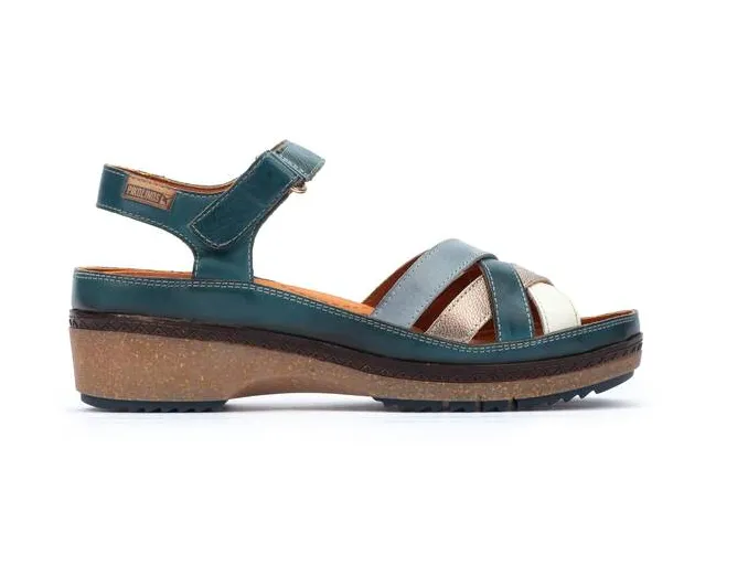 Women's Pikolinos Granada Sandals with Multicolor Straps Color: River