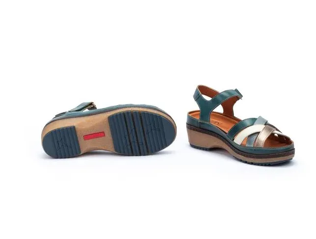 Women's Pikolinos Granada Sandals with Multicolor Straps Color: River