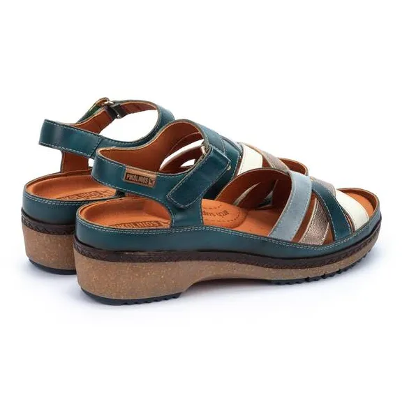 Women's Pikolinos Granada Sandals with Multicolor Straps Color: River