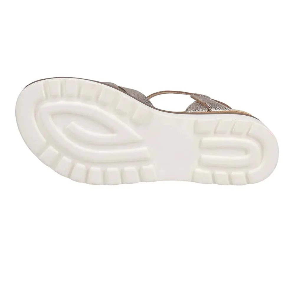 WOMEN'S VANELI CARLY WEDGE SANDAL | SHELL METALLIC